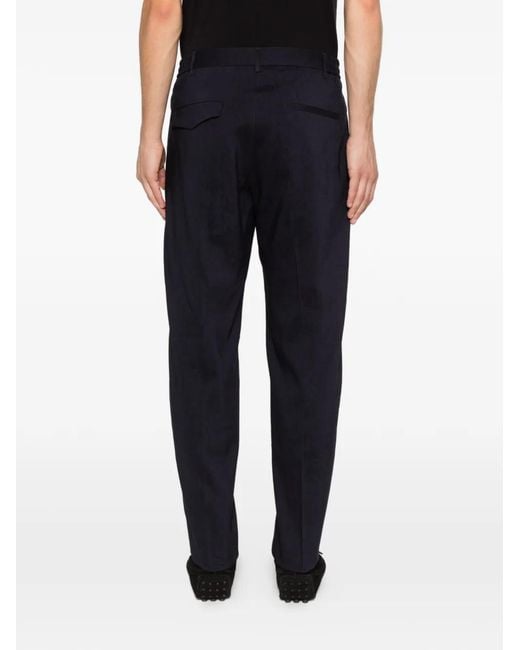 Tagliatore Blue Tailored Trousers for men