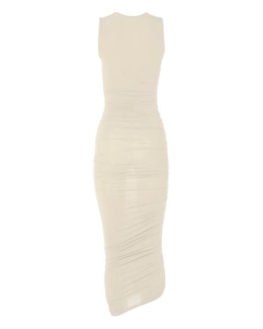 Wolford White Sheer Drape Dress