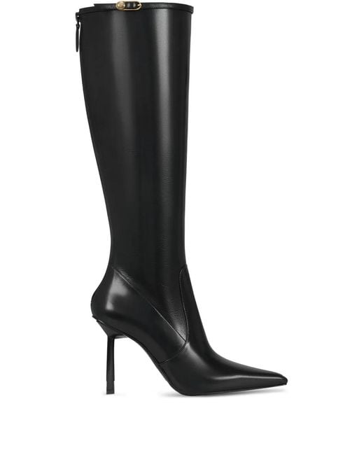 POTAMY Black 100Mm Buckle-Detail Boots