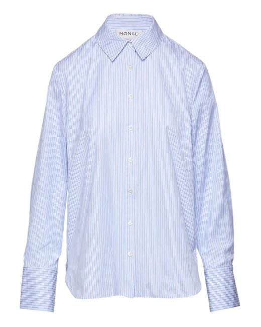 Monse Blue Split-Back Button-Down Shirt