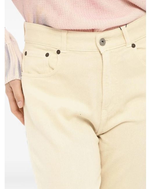 Woolrich Natural Five-Pocket Cotton-Twill Trousers