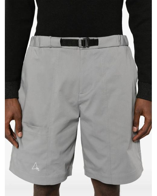 Roa Gray Logo-Print Shorts for men