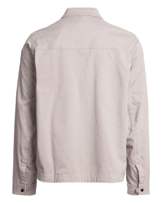 Parajumpers Gray Double-Pocket Zip-Front Jacket for men