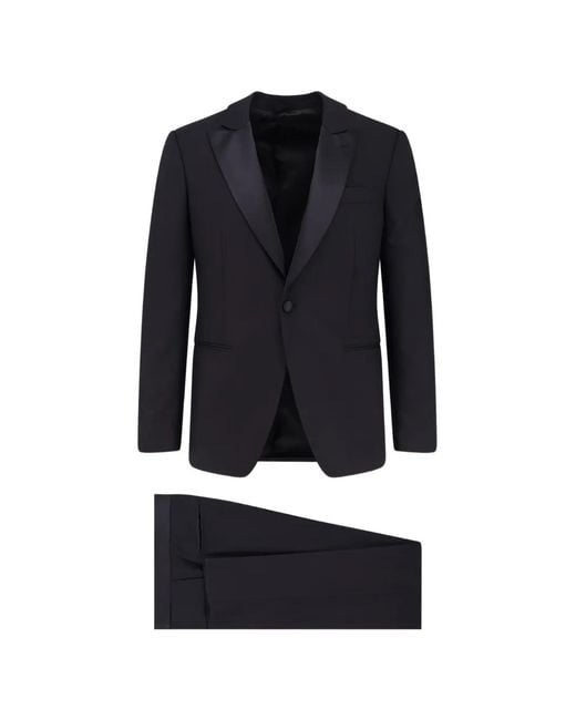 Lardini Blue Soiree Satin-Lapel Tuxedo for men