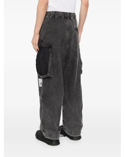Maison Mihara Yasuhiro Black Cotton Cargo Pants for men