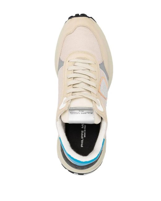 Philippe Model White Low-Top Lace-Up Sneakers for men