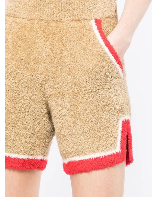 Undercover Natural Side-Stripe Towelling Shorts