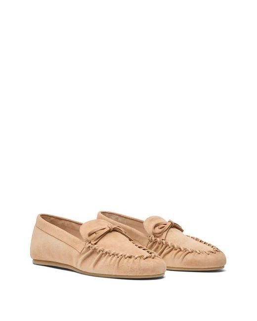 Stuart Weitzman Natural Britt Loafers