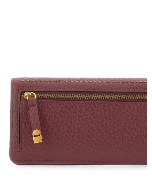 Gianni Chiarini Purple Bubble Grain-Leather Wallet