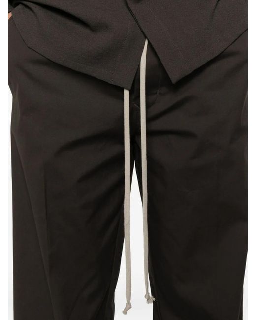 Rick Owens Broek Met Trekkoord En Manchetten in het Gray voor heren
