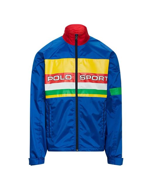 Polo Ralph Lauren Blue Logo-Print Ripstop Jacket for men
