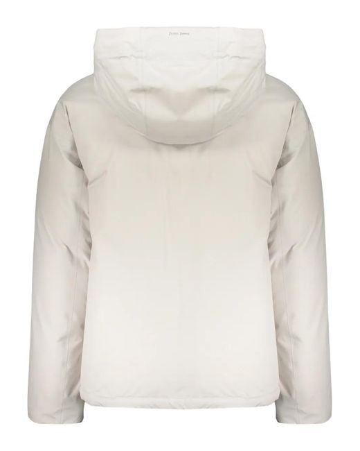 Herno Natural Zip-Up Hooded Jacket for men
