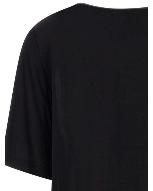 Kaos Black Side-Slit T-Shirt