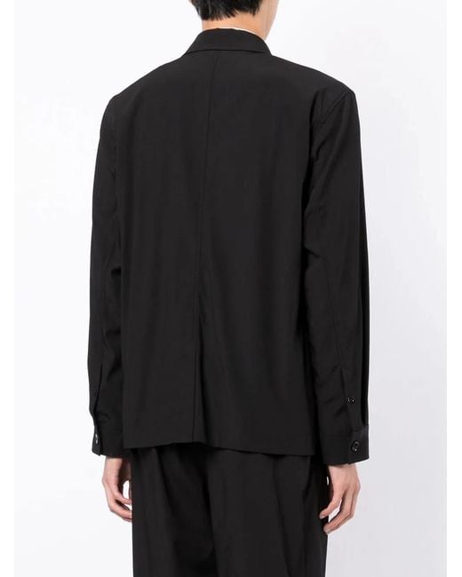 3.1 Phillip Lim Black Unstructured Shirt Jacket for men