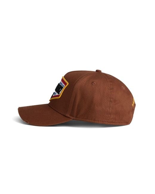 DSquared² Baseballkappe mit Logo-Patch in Brown für Herren