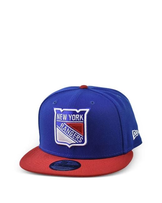 KTZ Blue 9Fifty New York Rangers Snapback Cap for men