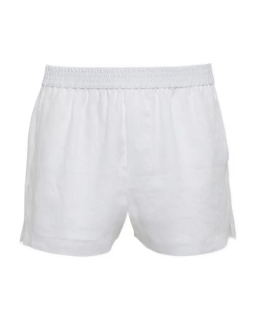 DSquared² White Logo-Embroidered Shorts for men