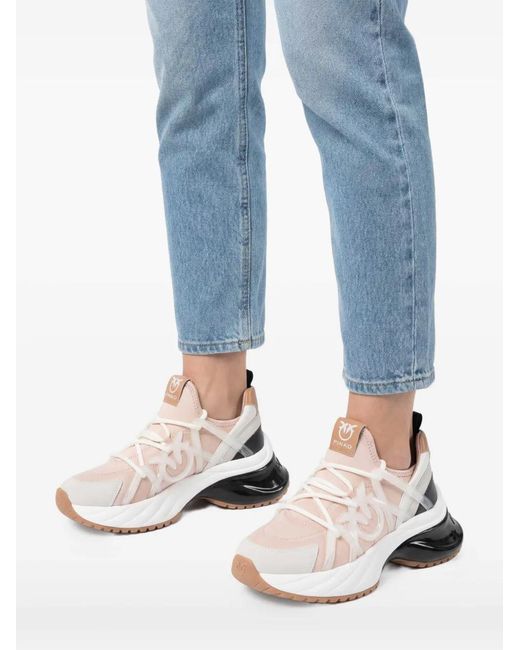 Pinko White Sneakers Pink