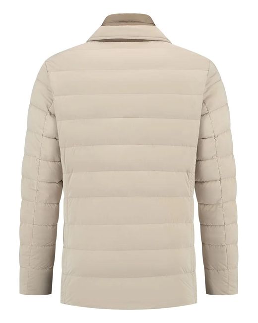 Moorer Natural Polyamide Blend Button-Up Blazer Jacket for men