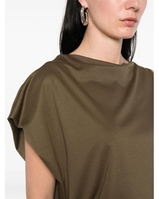 Jacquemus The Drap Asymmetrische Top in het Green