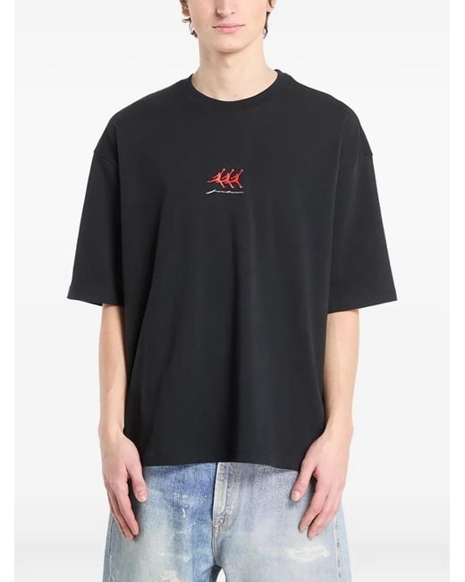 Nike Black Graphic-Print T-Shirt for men