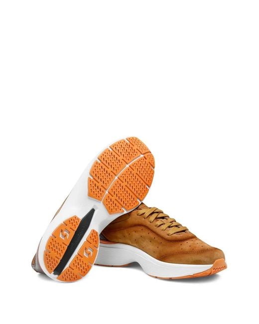 Santoni Brown Bounce Sneakers for men