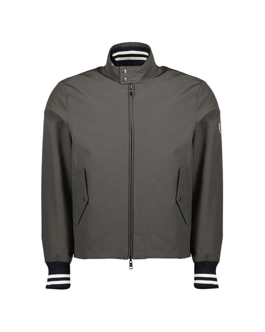 Moncler Blue Reversible Zipped Bomber Jacket for men