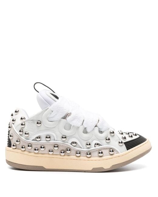 Lanvin Sneakers mit Einsätzen in Weiß | Lyst DE