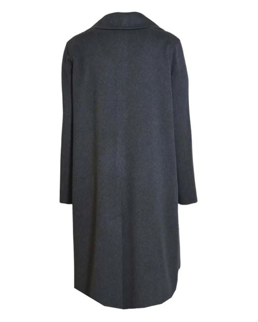 Tagliatore Black Button-Fastening Coat