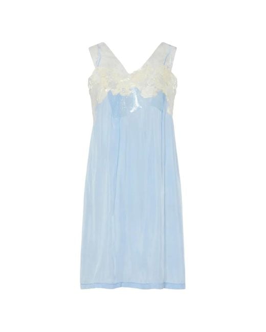 Maison Margiela Blue Taped Slip Dress