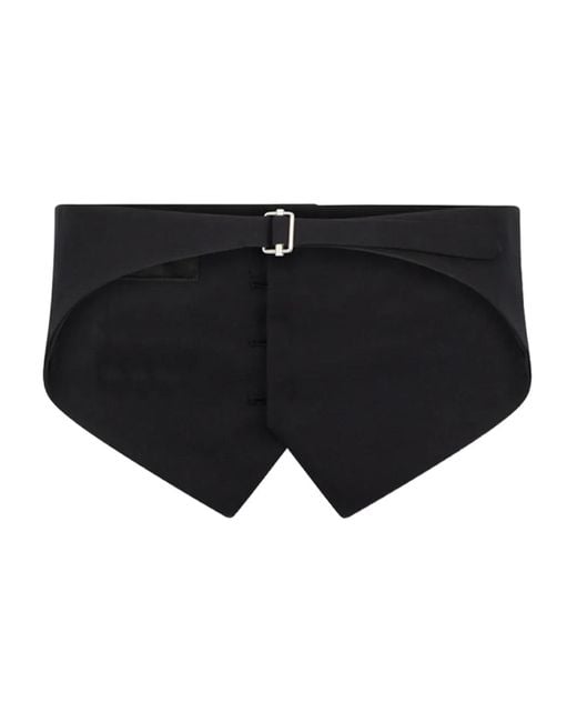 DSquared² Black Buttoned Tux Vest for men