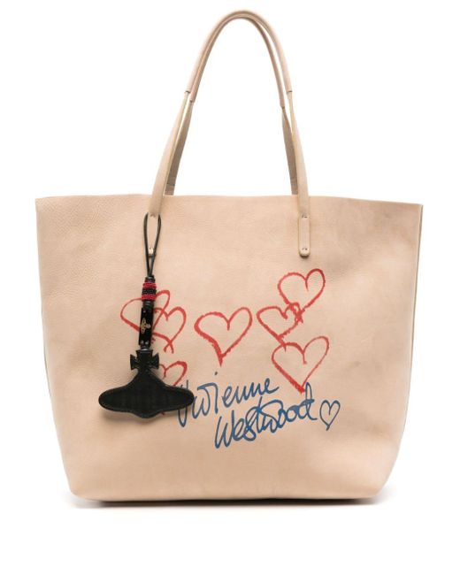 Bolso shopper Studio con logo Vivienne Westwood de color Pink