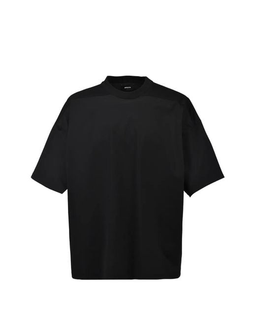 BREATH Black T-Shirt New Rich Silky Wide for men
