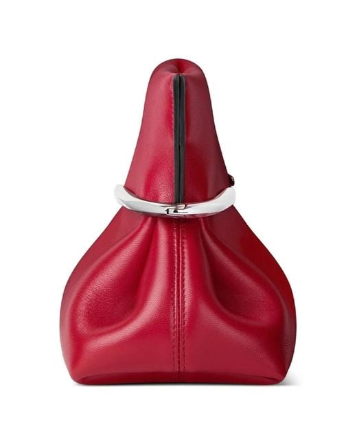 Givenchy Red Pinch Soft Calf Leather Clutch Bag
