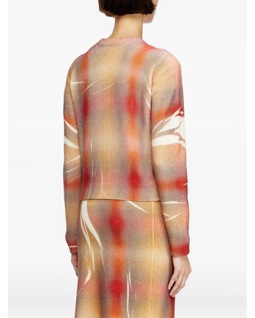 DIESEL White Karierter M-Chloty Cardigan