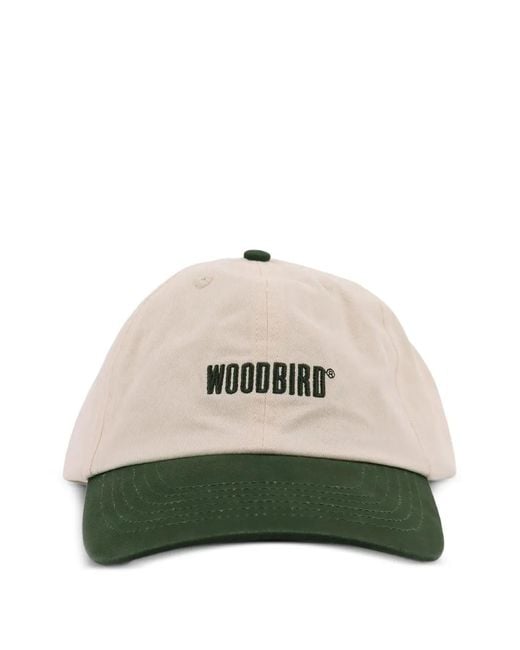 Woodbird Green Wbcore Logo-Embroidered Twill Cap for men