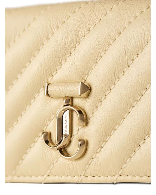Jimmy Choo Natural Curve Nello Quilted Card Holder