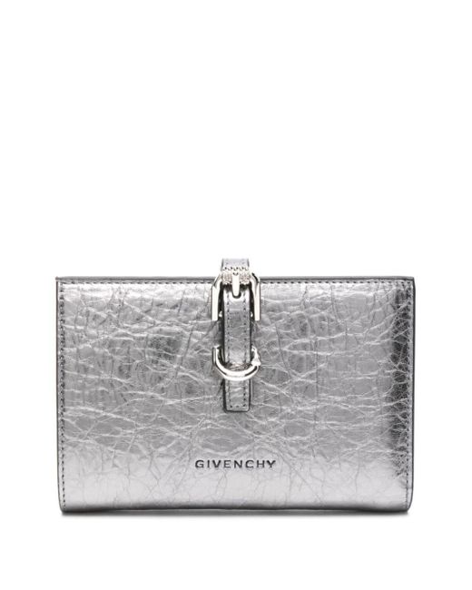 Givenchy Gray Voyou Laminated-leather Wallet