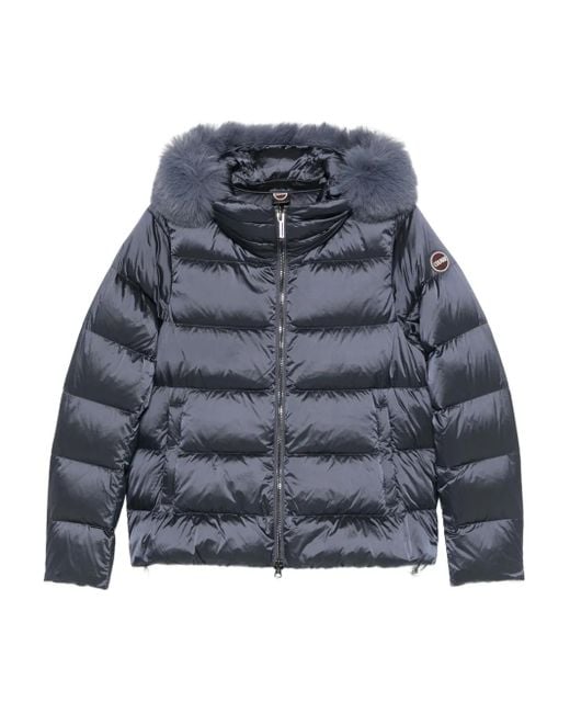 Chaqueta de pelo con capucha Colmar de color Blue