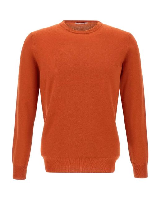 Kangra Orange Pull À Design Côtelé for men