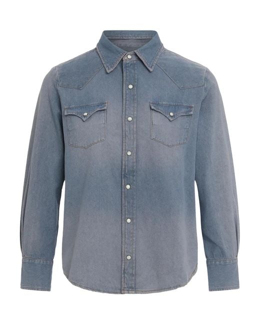 The Great Blue Buttoned Denim Shirt