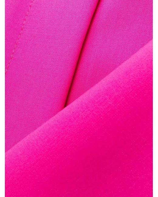 MSGM Pink Straight-Leg Wool Trousers