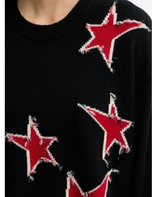 Zadig & Voltaire Black Markuz Star-Motif Sweater