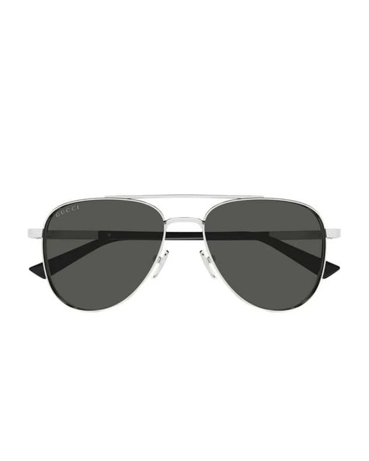 Gucci Metallic Pilot-Frame Sunglasses for men