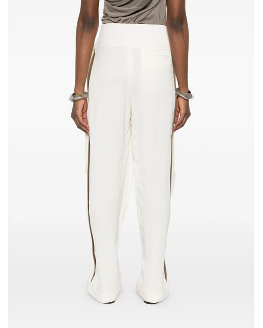 Entire studios White Slit-Pocket Trousers
