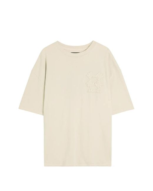 Amiri White Embroidered Short-Sleeve T-Shirt for men