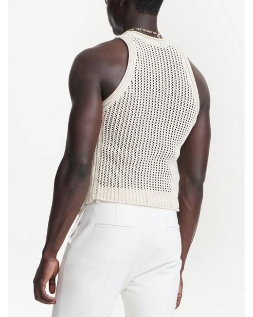 Dion Lee Natural Grid Mesh Tank Top