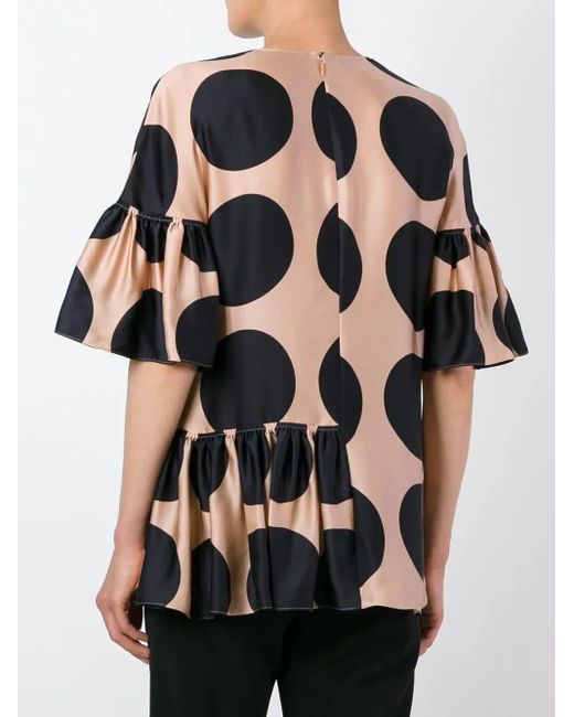 Stella McCartney ドット柄 ブラウス Blue