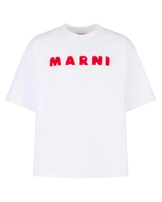 メンズ Marni コットン Tシャツ White