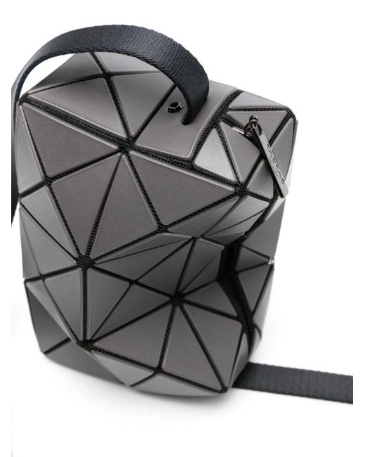 Bao Bao Issey Miyake Gray Cuboid Geometric-panelled Shoulder Bag